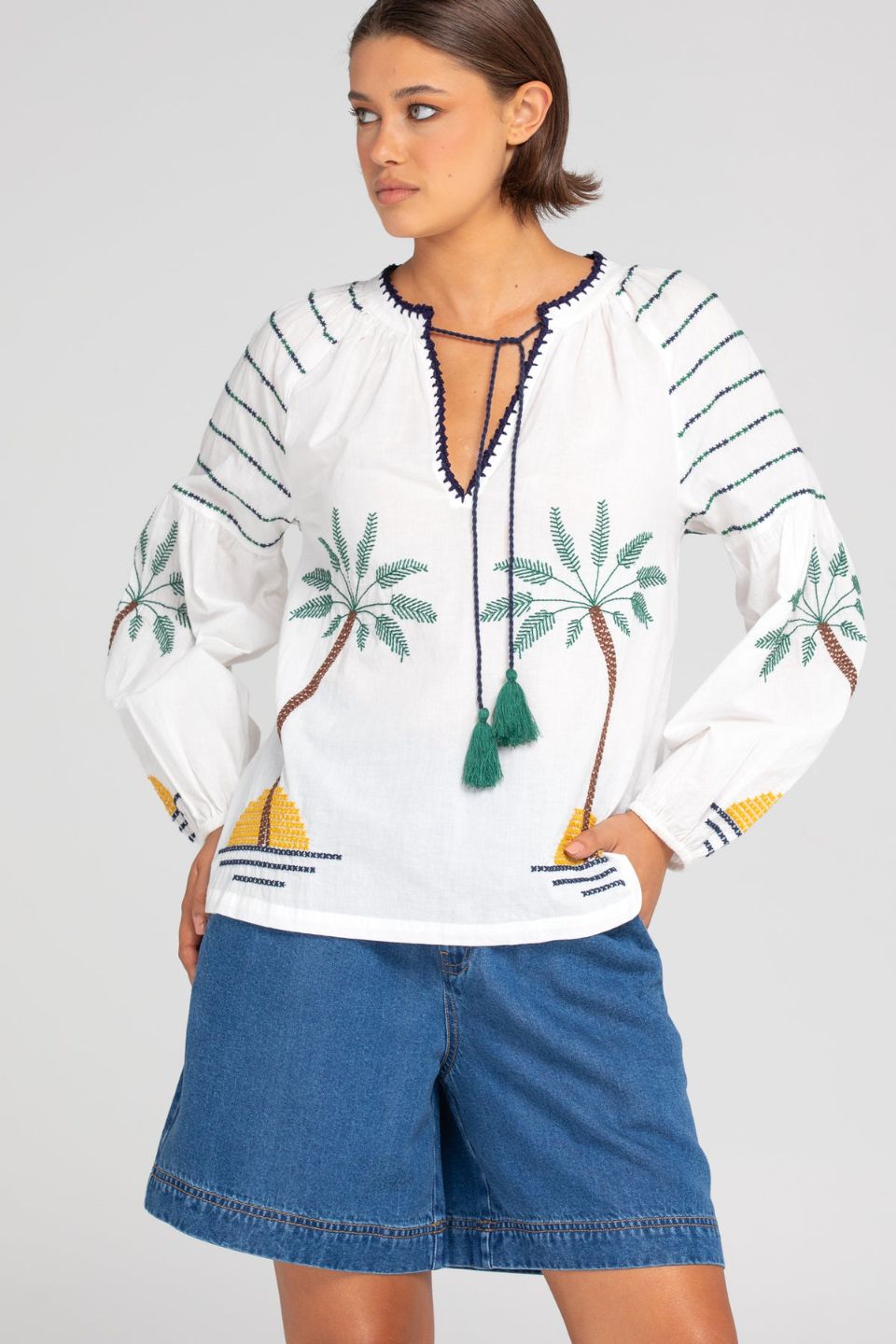 Palm Shirt White