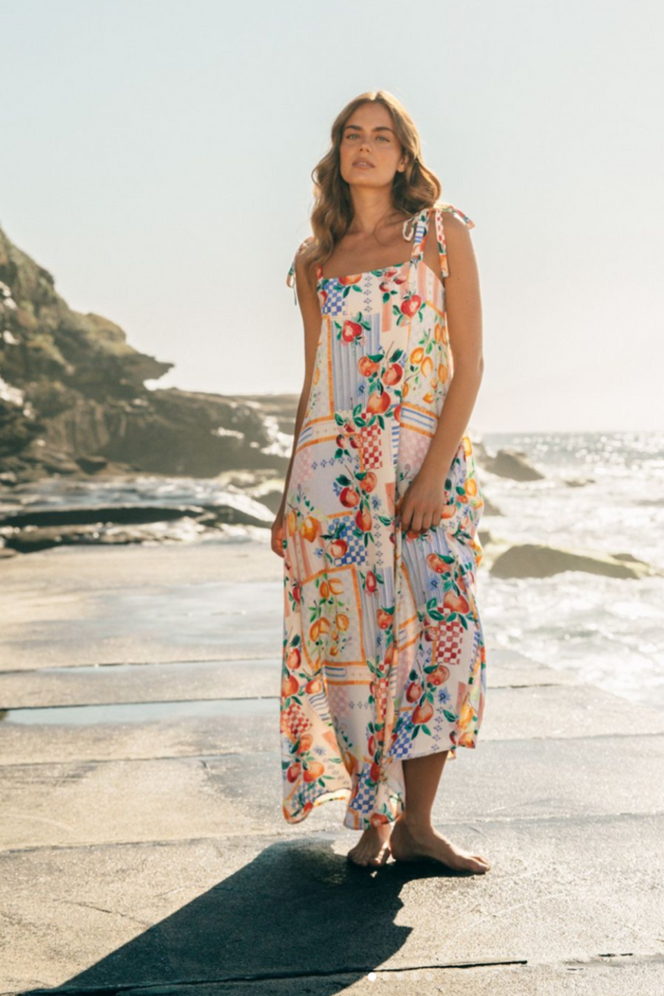 Sunburst Midi Dress