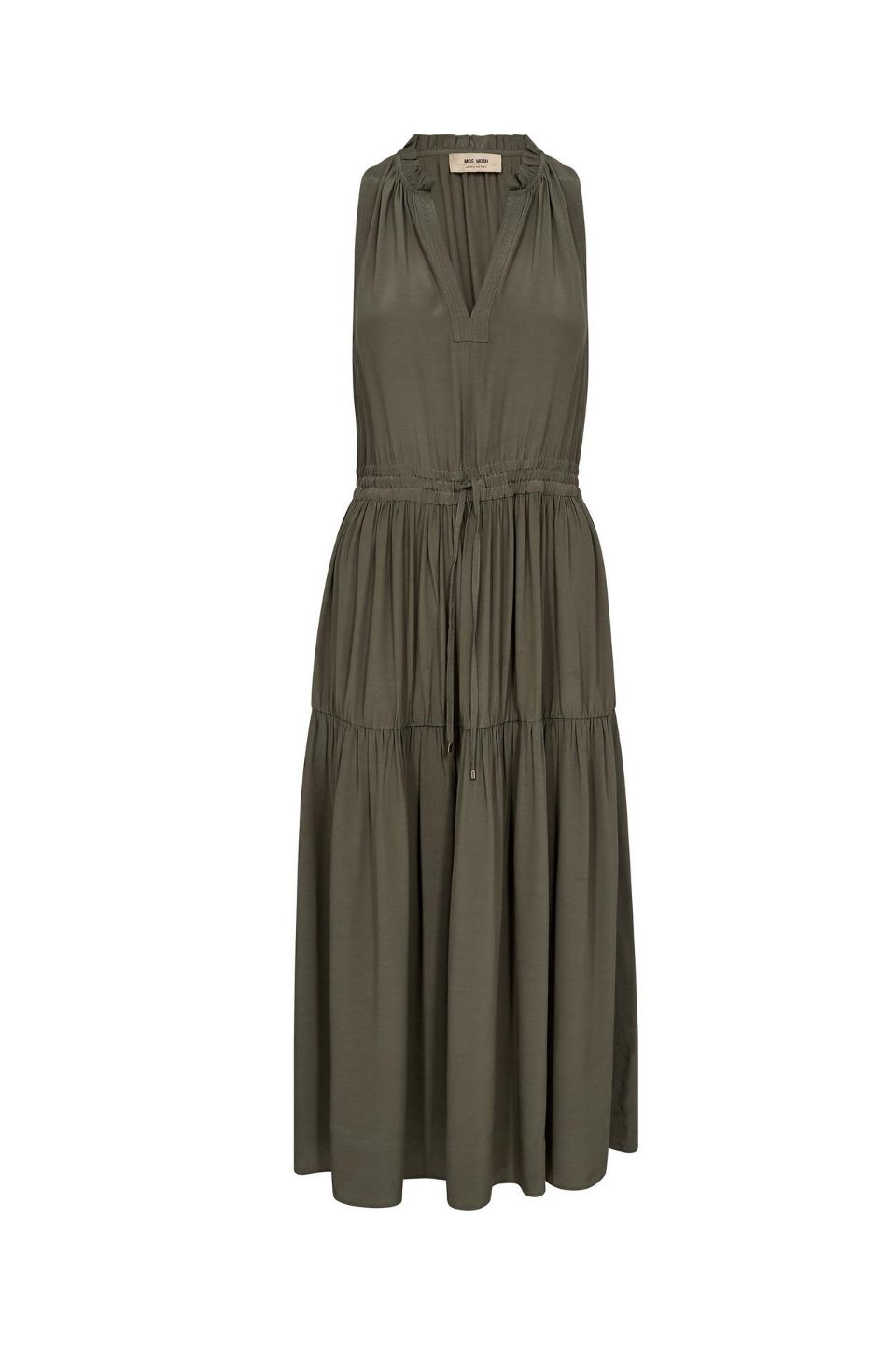 Sabri Short Sleeve Solida Dress Dusty Olive