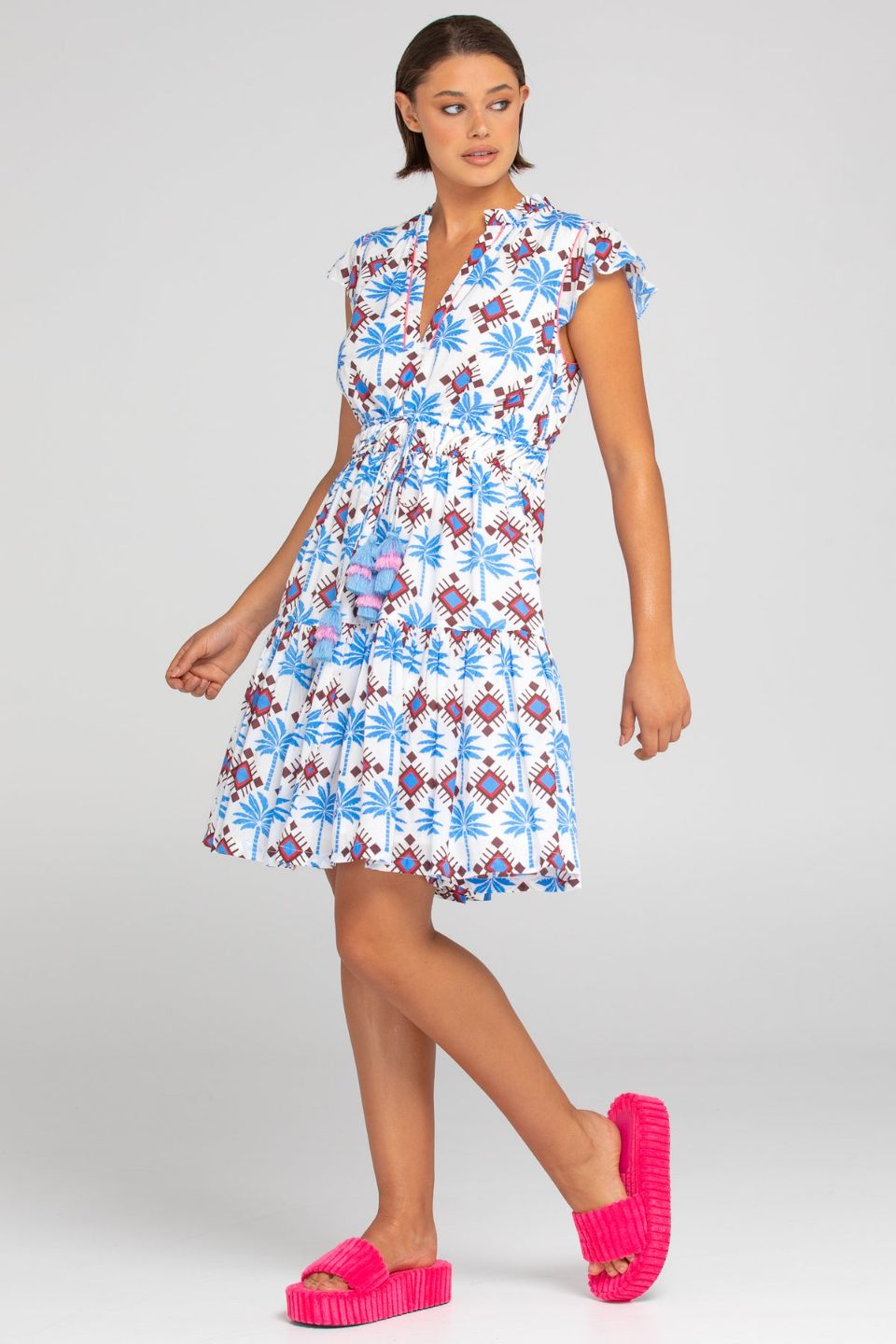 Malu Dress Blue Multi