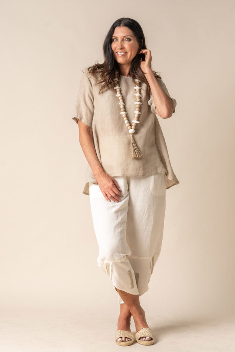 Brooks Top in Latte