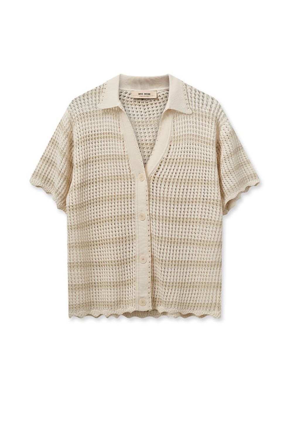 Une Knit Cardigan Ecru
