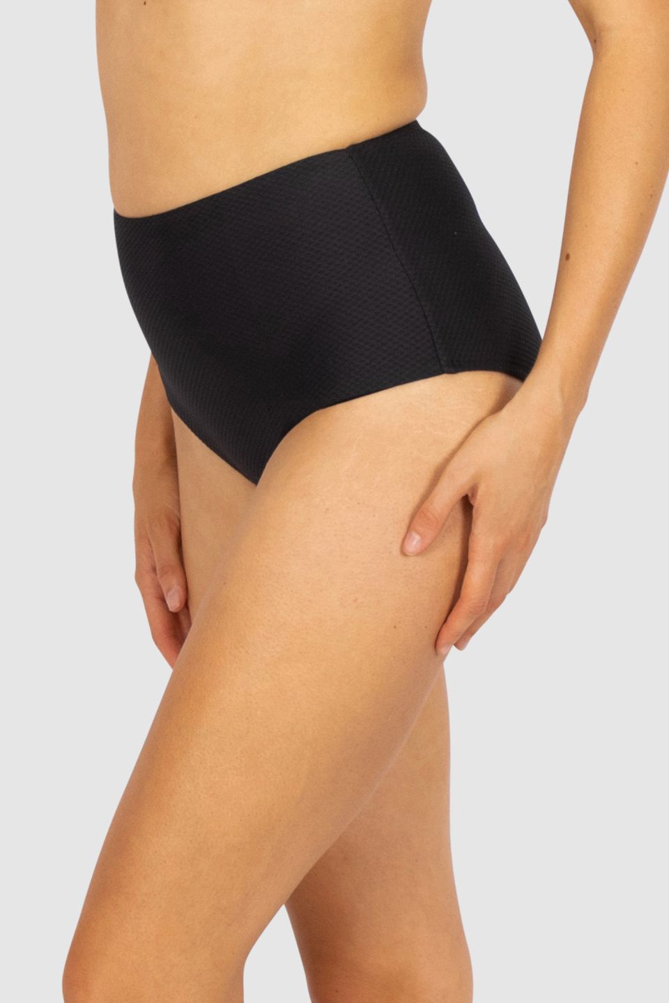 Rococco Ultra High Waist Bikini Bottom Nero