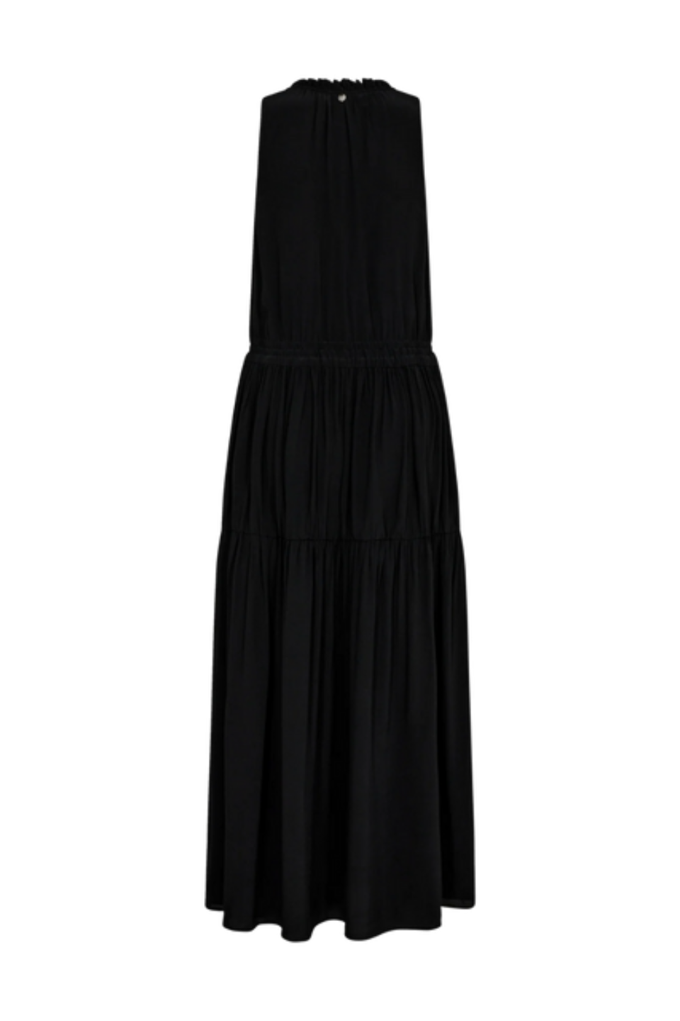 Sabri Short Sleeve Solida Dress Black