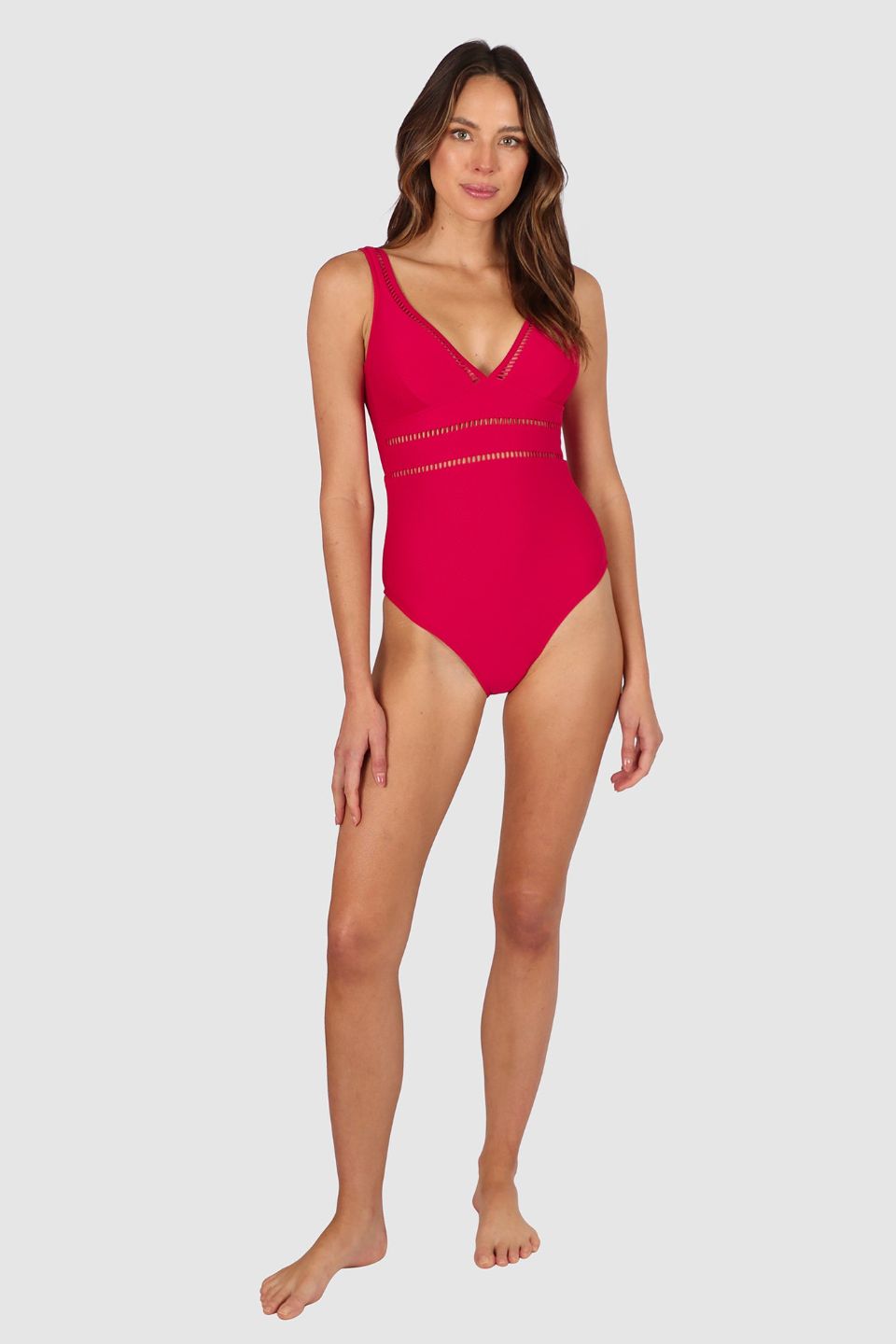 Rococco Long Line One Piece Cherry