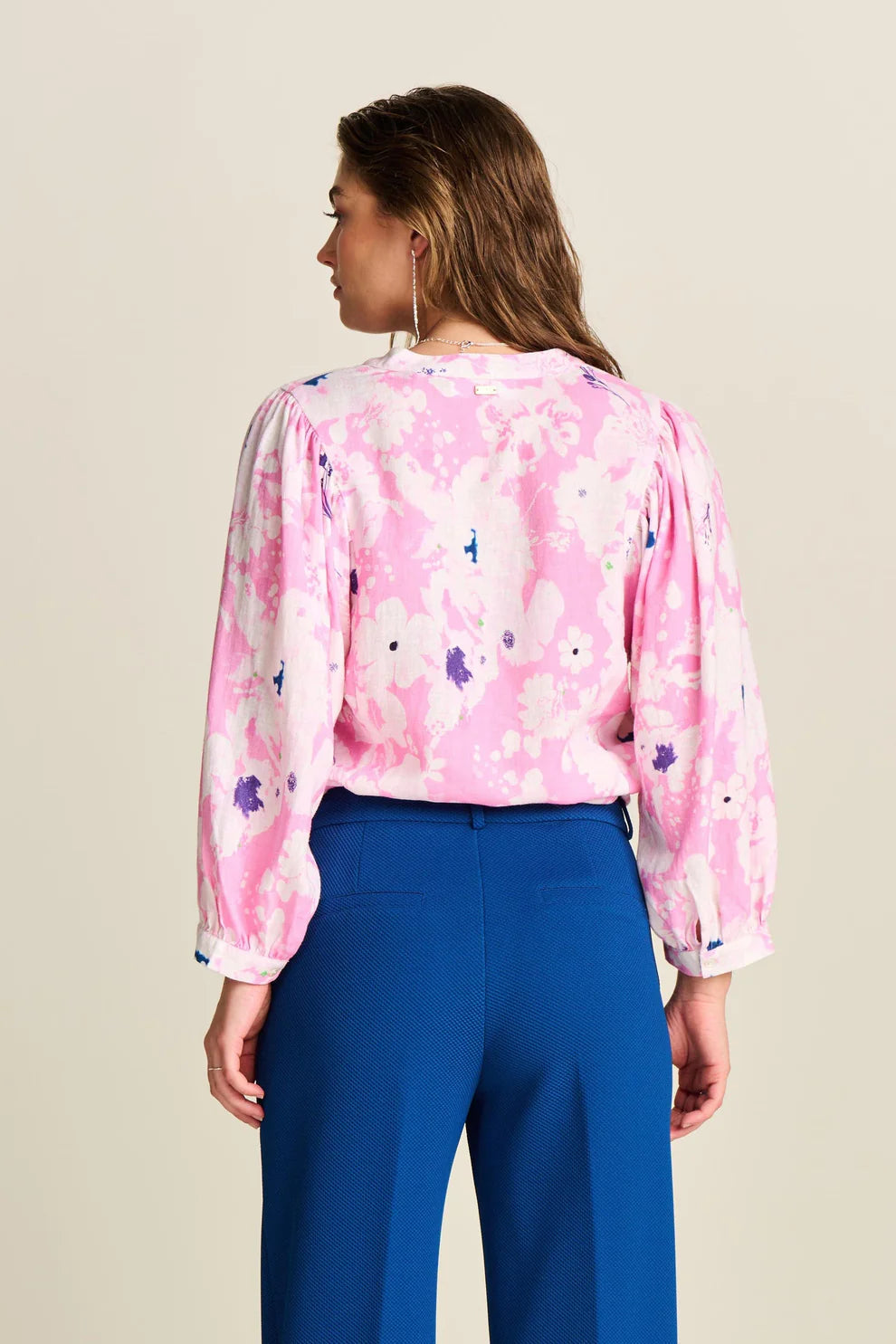 Blouse Lilies Pink