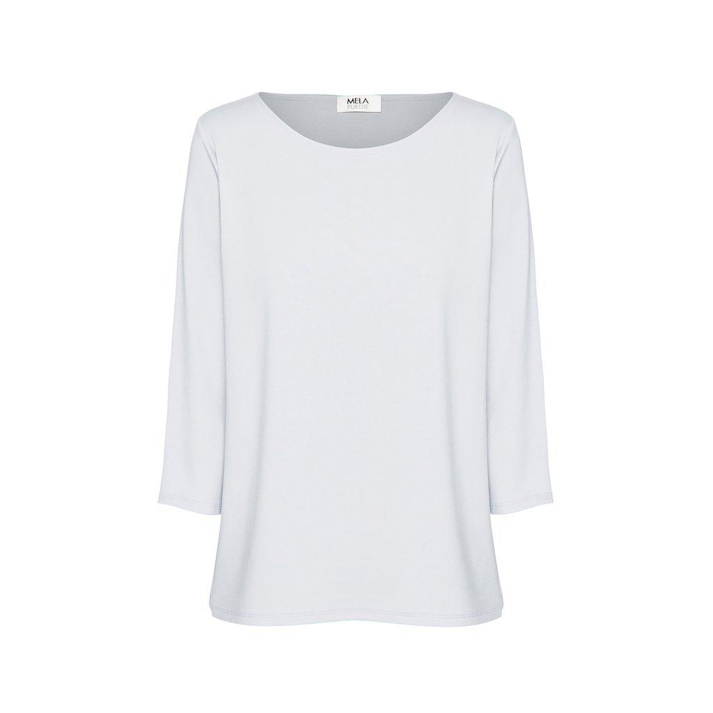 Relaxed Boat Neck White