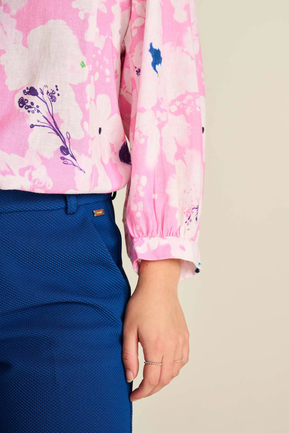 Blouse Lilies Pink