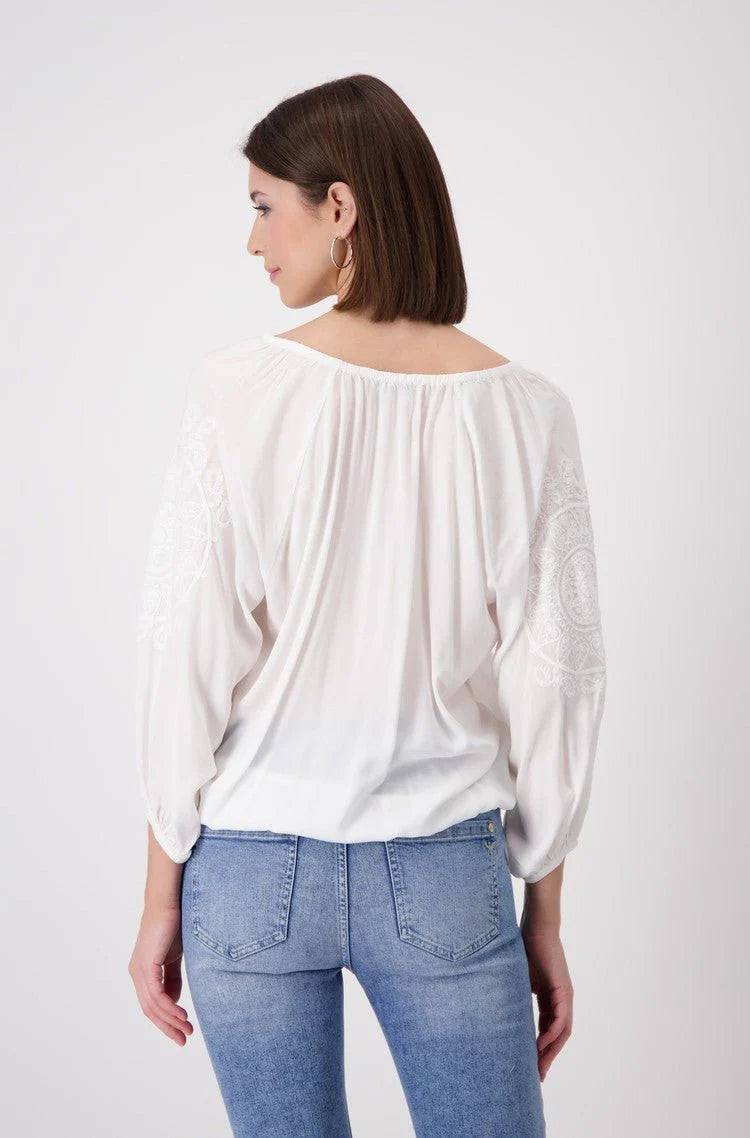 Blouse Embroidery Off White