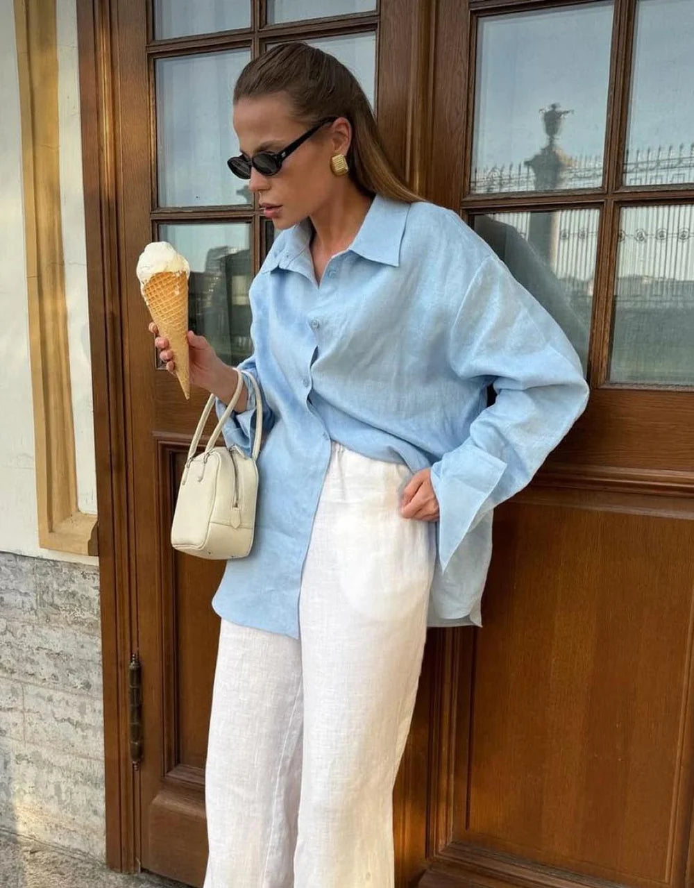 Boyfriend Shirt Blue