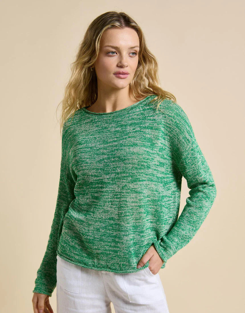 Spring Knit Green Melange
