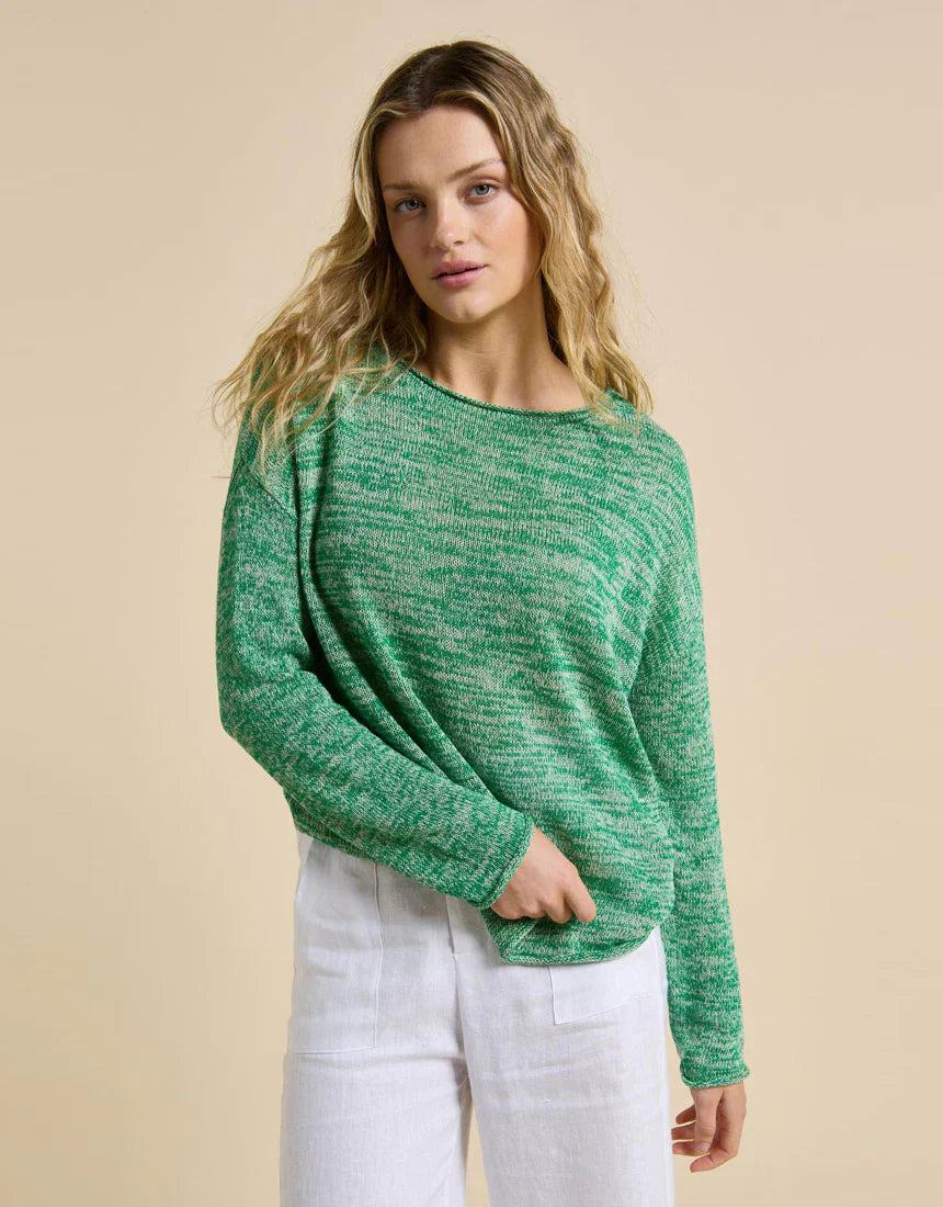 Spring Knit Green Melange