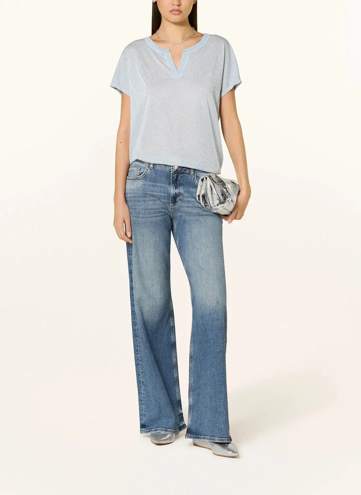 Kilana SS Blouse Skyway