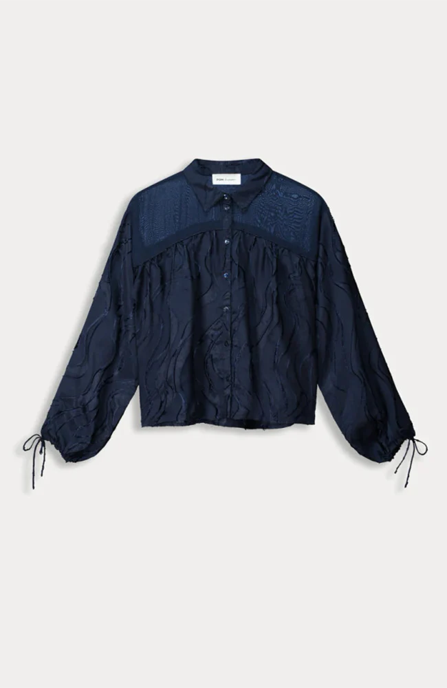 Blouse Jacquard Midnight Blue