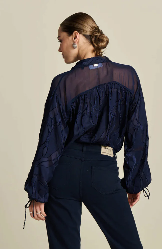 Blouse Jacquard Midnight Blue