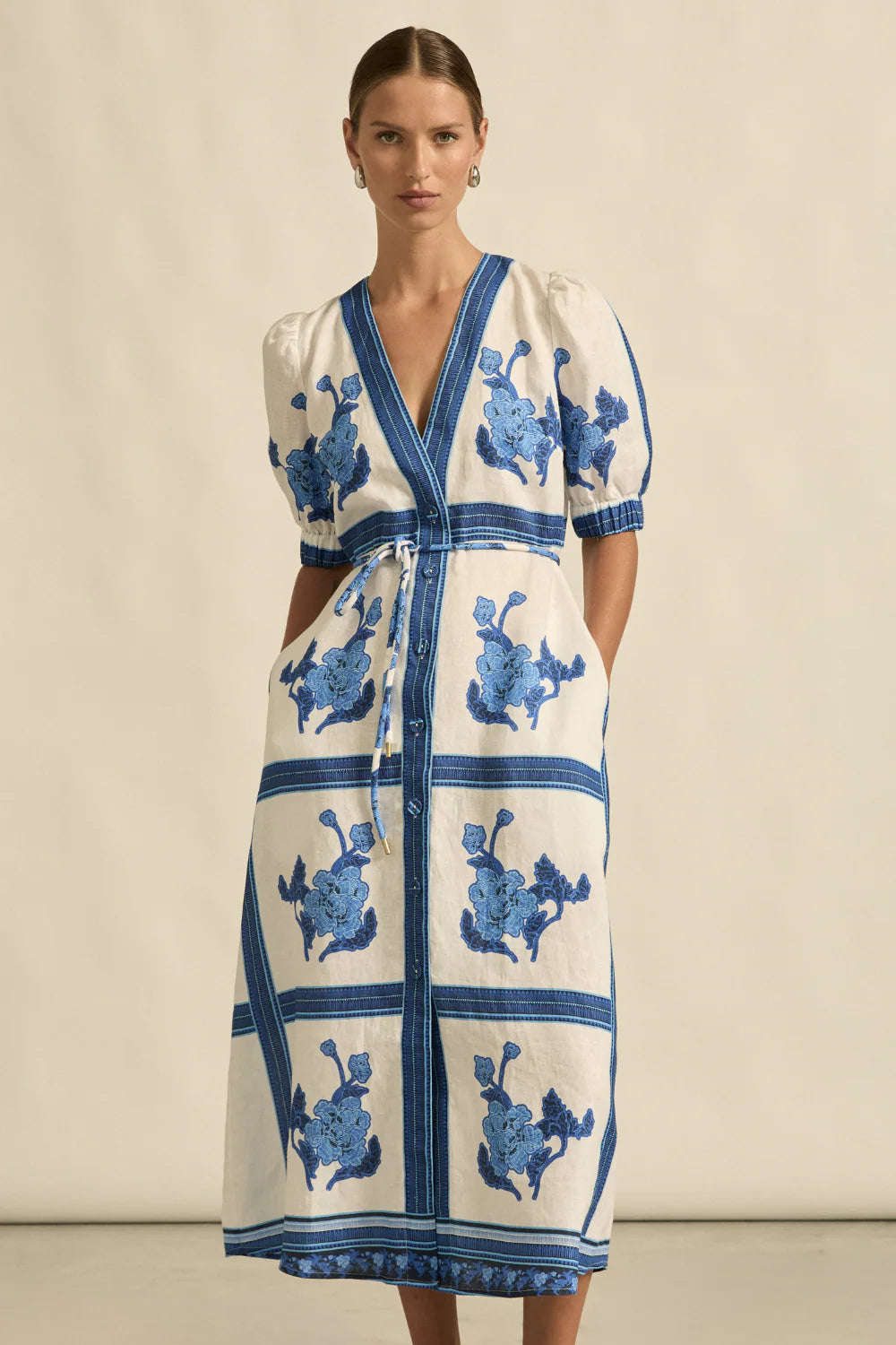 Portrait Dress Azure Collage