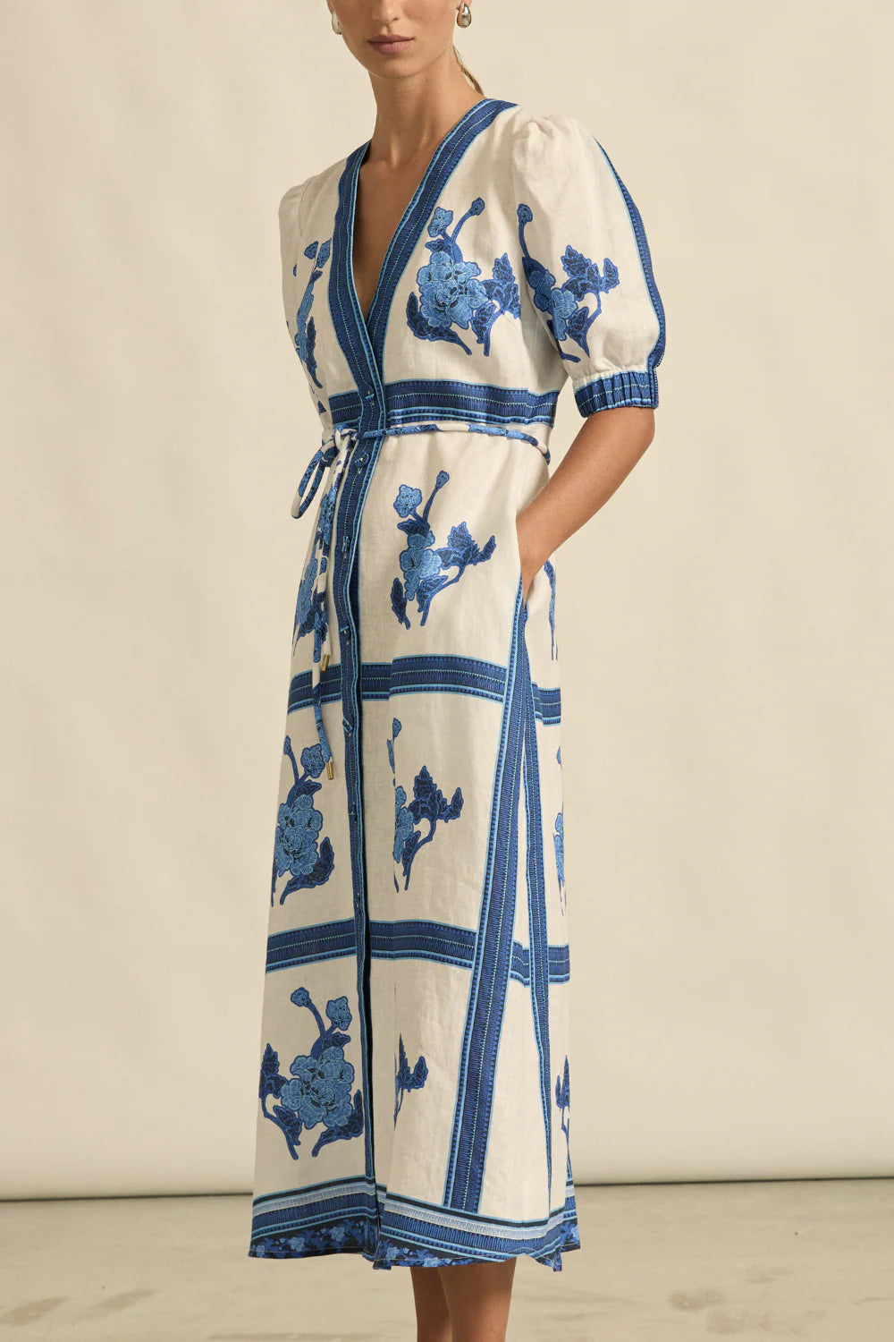 Portrait Dress Azure Collage