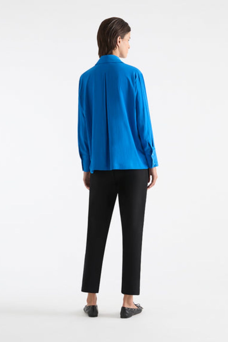 Straw Pleat Shirt Topaz