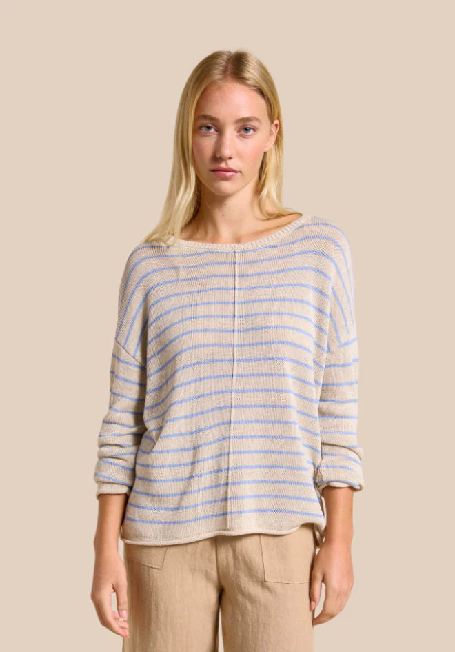 Indi Knit Natural/Blue