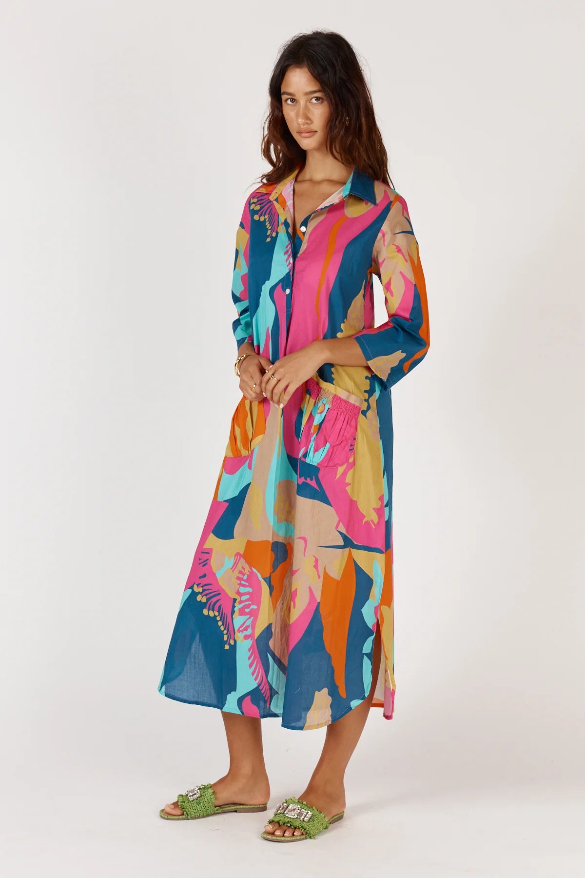 Lotus Bloom Midi Print