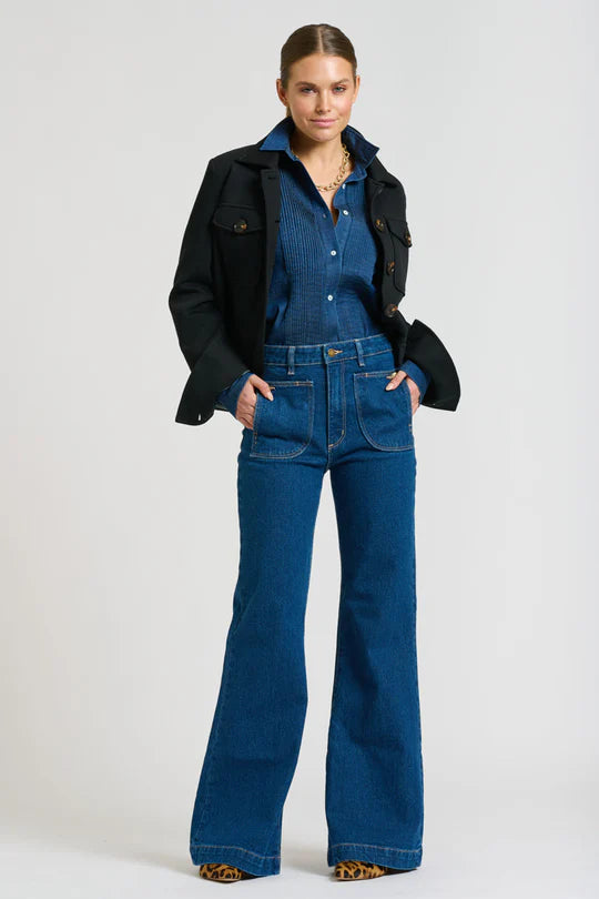 The Penny Shirt Pintuck Denim