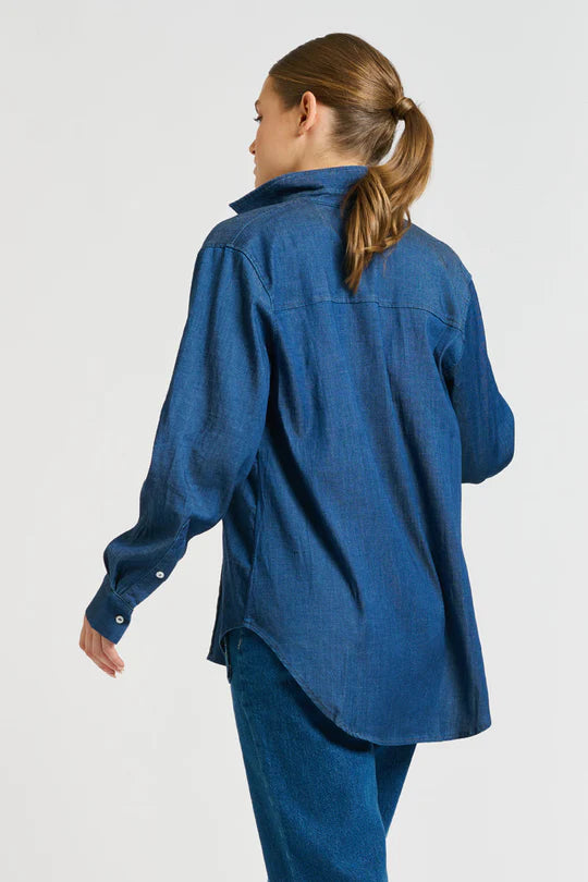 The Penny Shirt Pintuck Denim