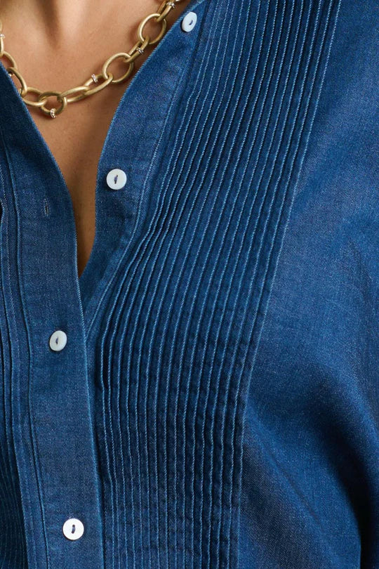 The Penny Shirt Pintuck Denim