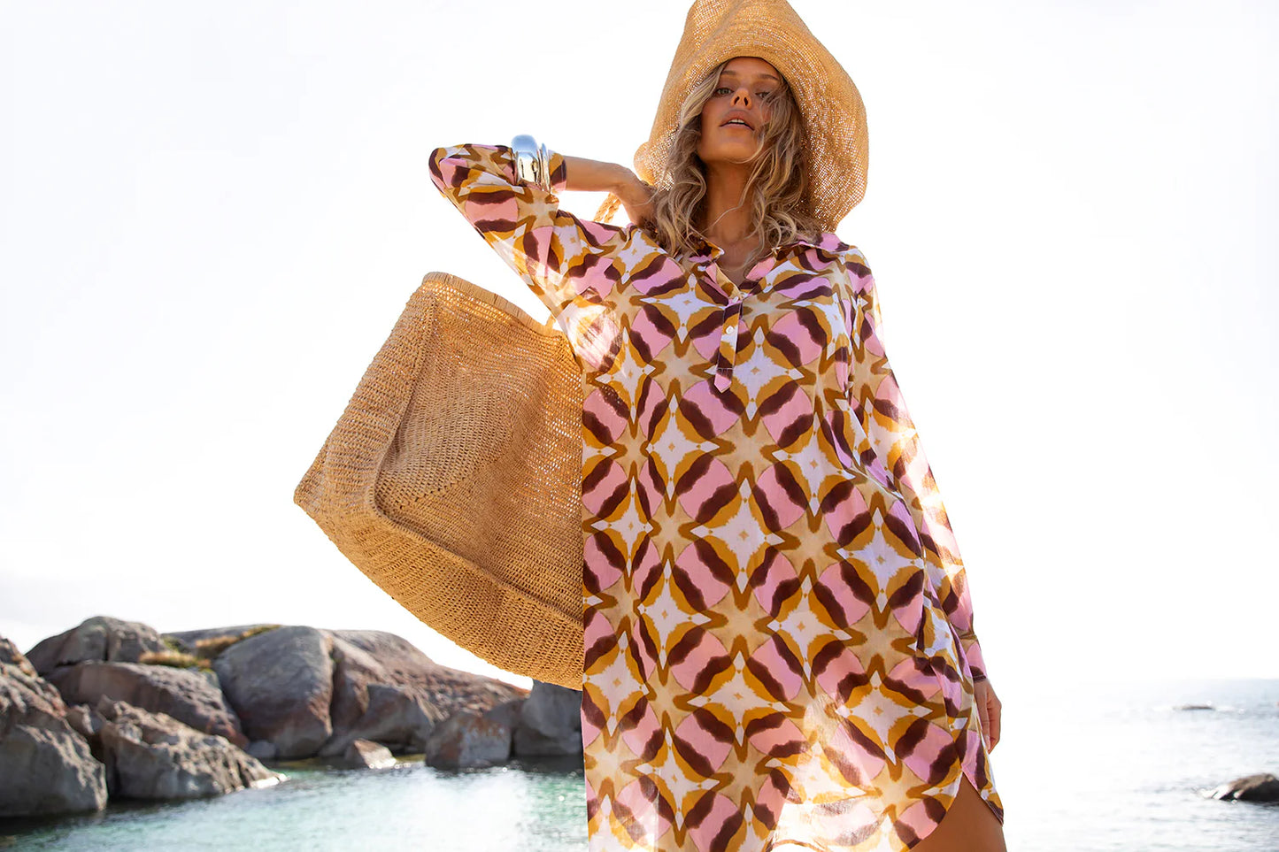 Tobago Middy Gilli Pink Ikat