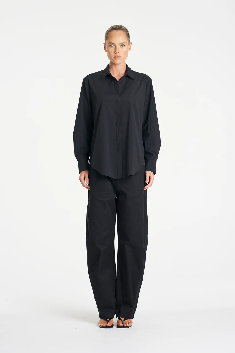 Barrel Leg Pant Gravitene Black