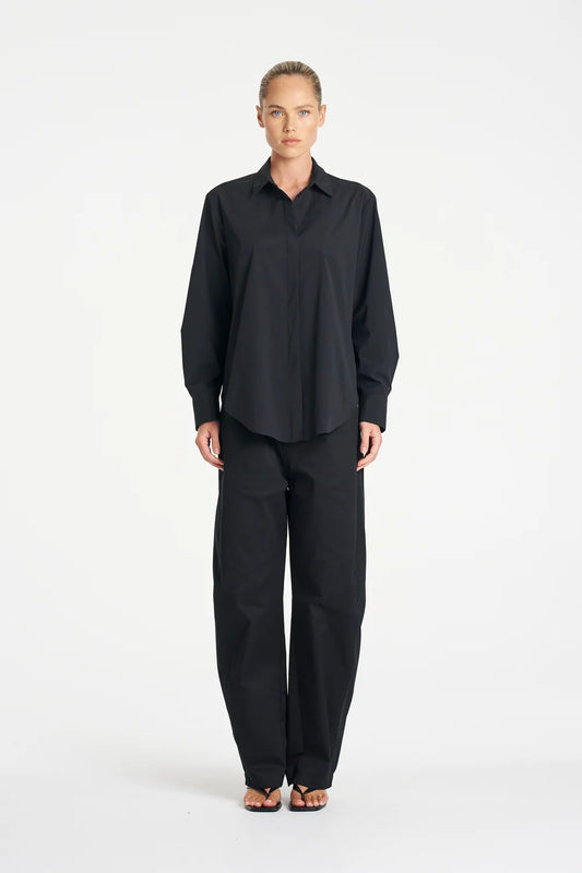 Barrel Leg Pant Gravitene Black