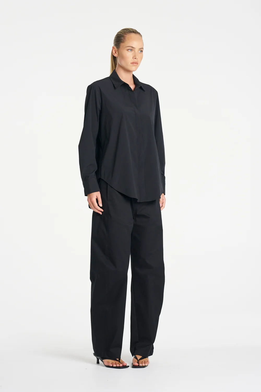 Barrel Leg Pant Gravitene Black