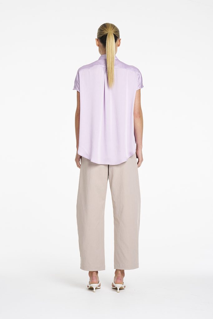 Gathered Shell Organdy Lilac
