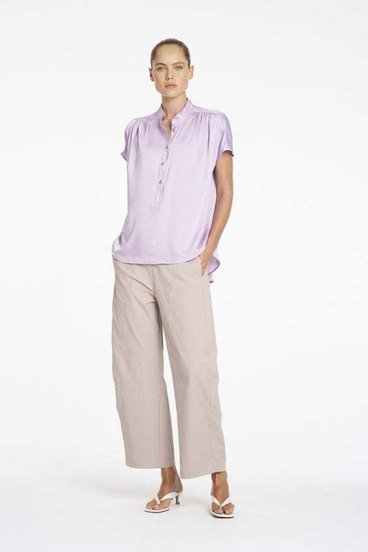 Gathered Shell Organdy Lilac