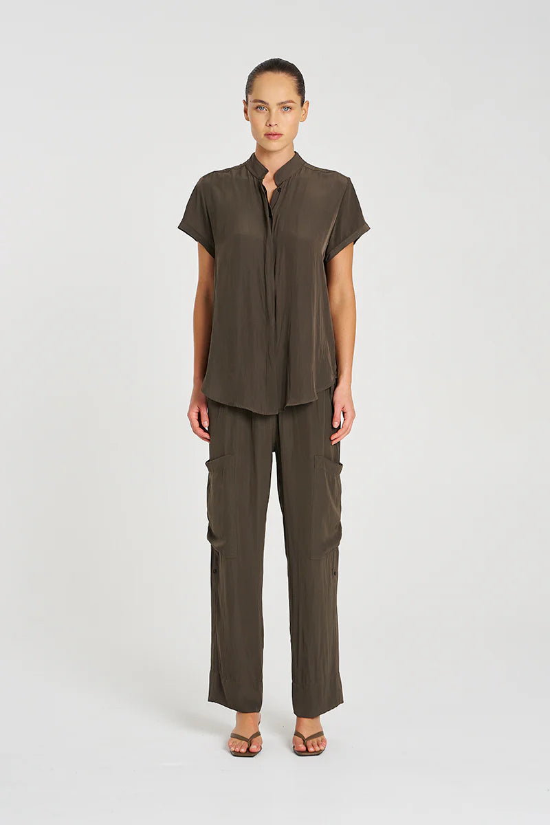 Soft Stand Shirt Fossil