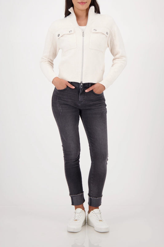 Jeans Pants With Studs Anthra