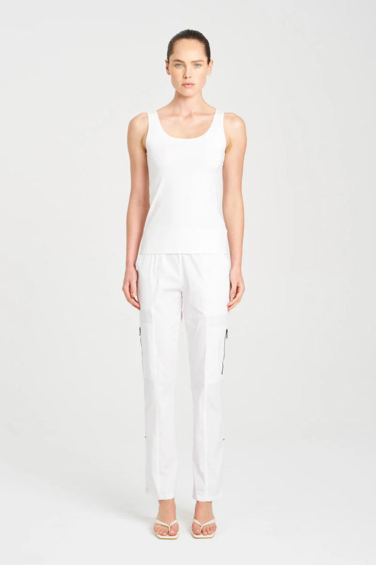 Singlet Matte Jersey White