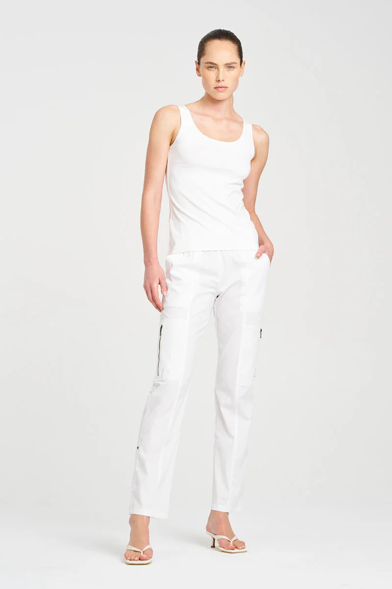 Singlet Matte Jersey White