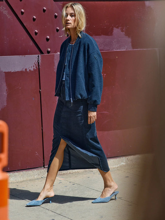 Mella Corduroy Skirt Phantom