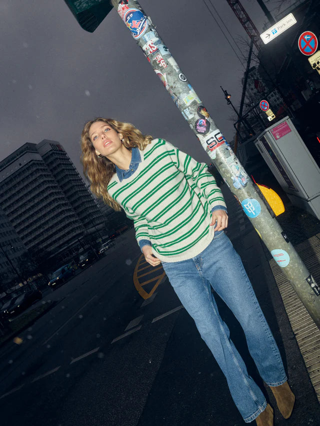 Khai Two Stripe Knit Amazon
