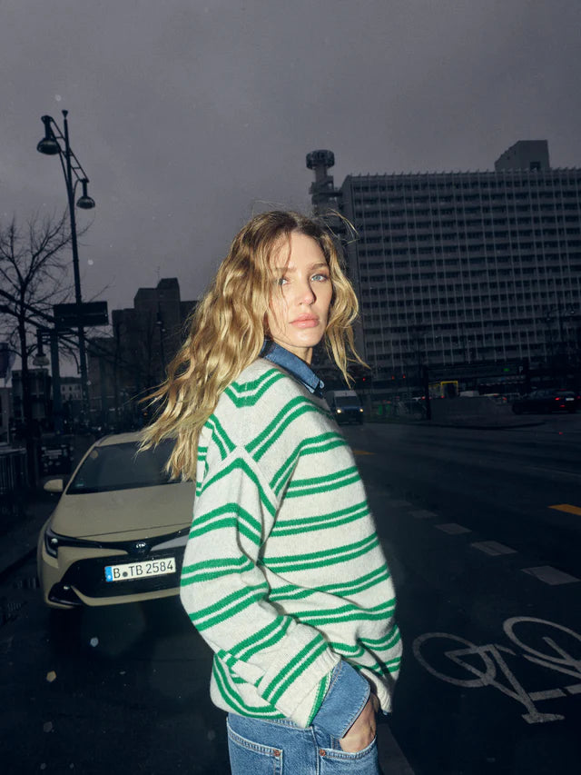 Khai Two Stripe Knit Amazon