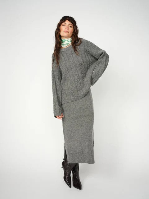 Bryndis Crewneck Knit Mocking Bird