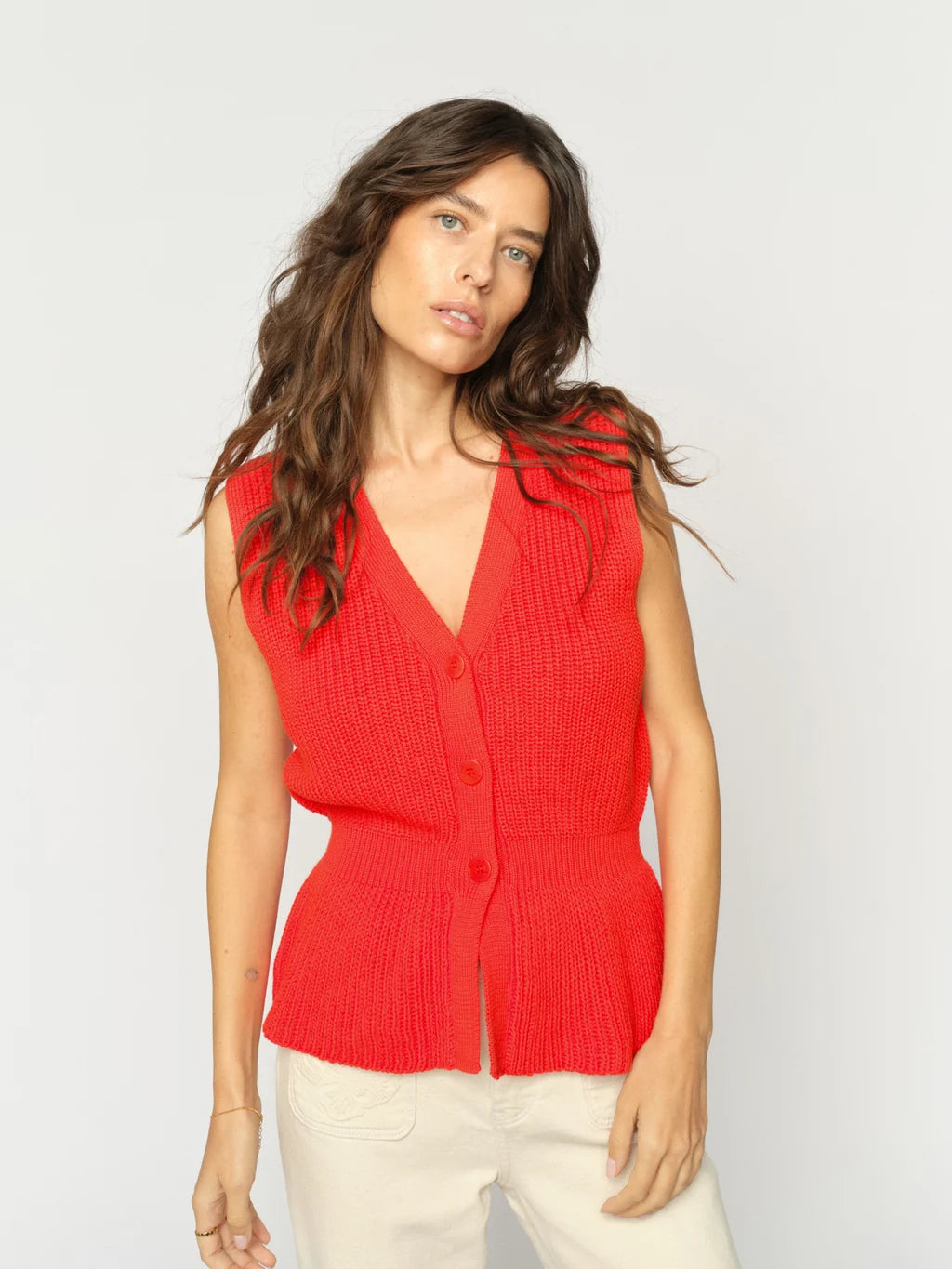 Herbi Knit Vest spicy