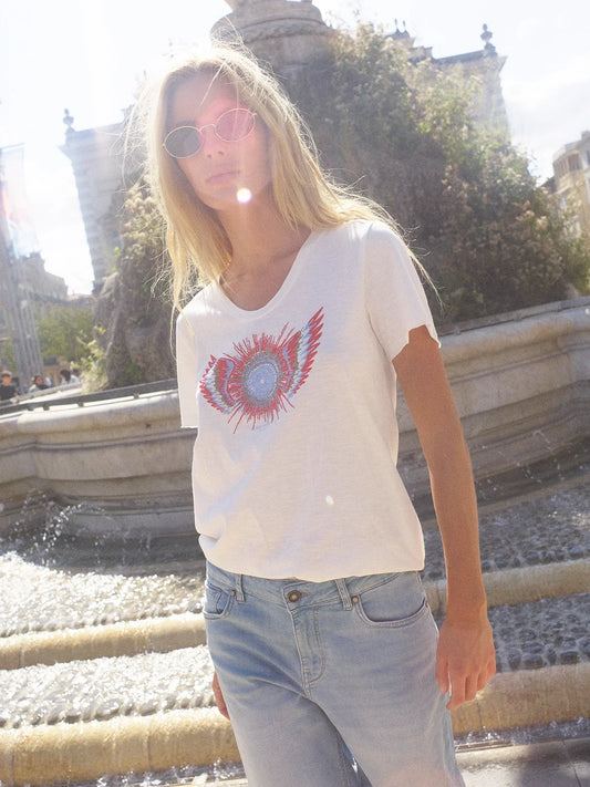Romi Gethi Glam Tee Ecru