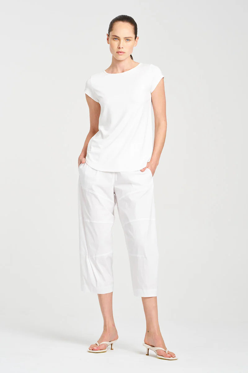 Cafe T Matte Jersey White