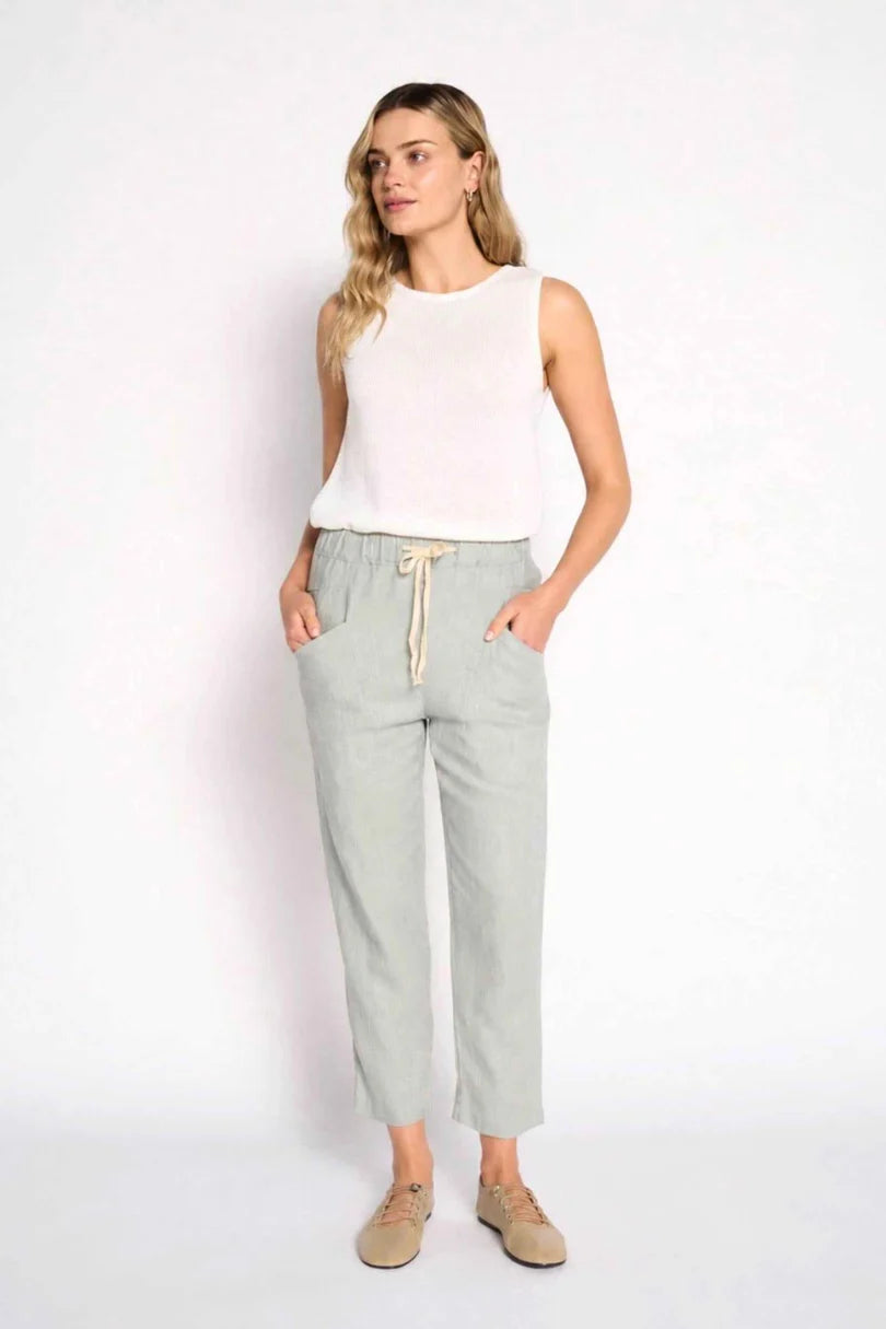 LL Luxe Pants Dusty Aqua