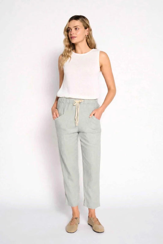 LL Luxe Pants Dusty Aqua