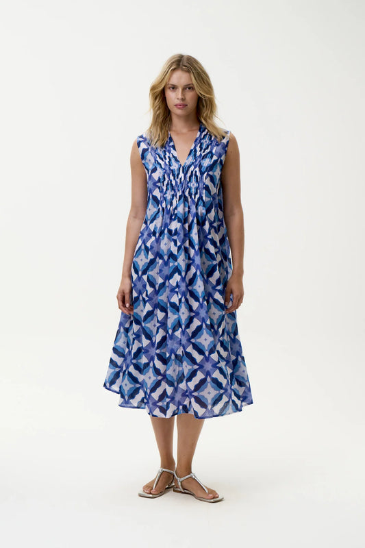 Tommy Floreat Blue Ikat