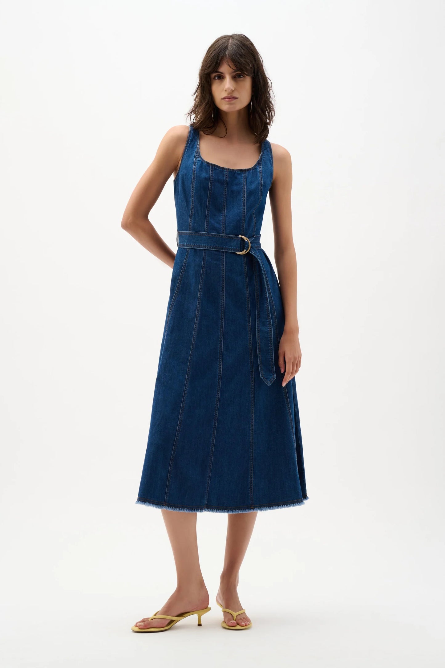 262901 Dress Denim Mid Blue
