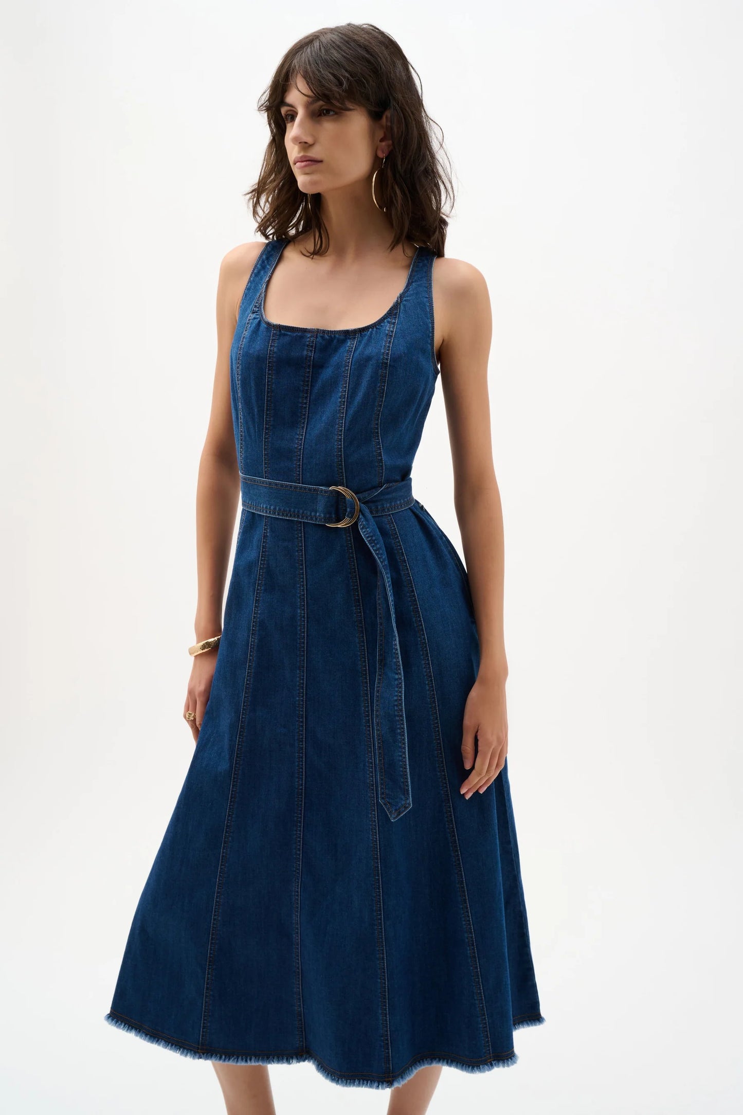 262901 Dress Denim Mid Blue