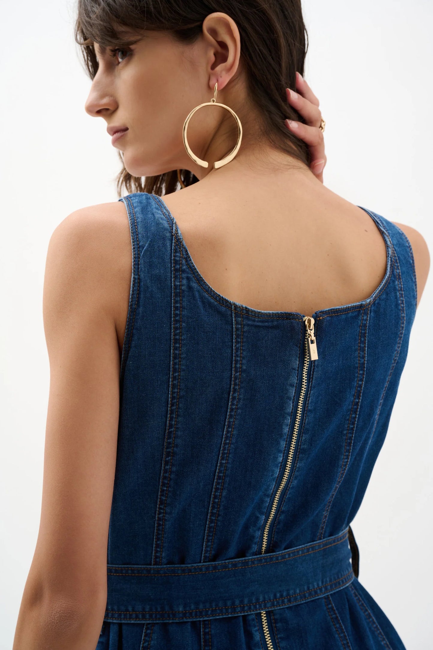 262901 Dress Denim Mid Blue